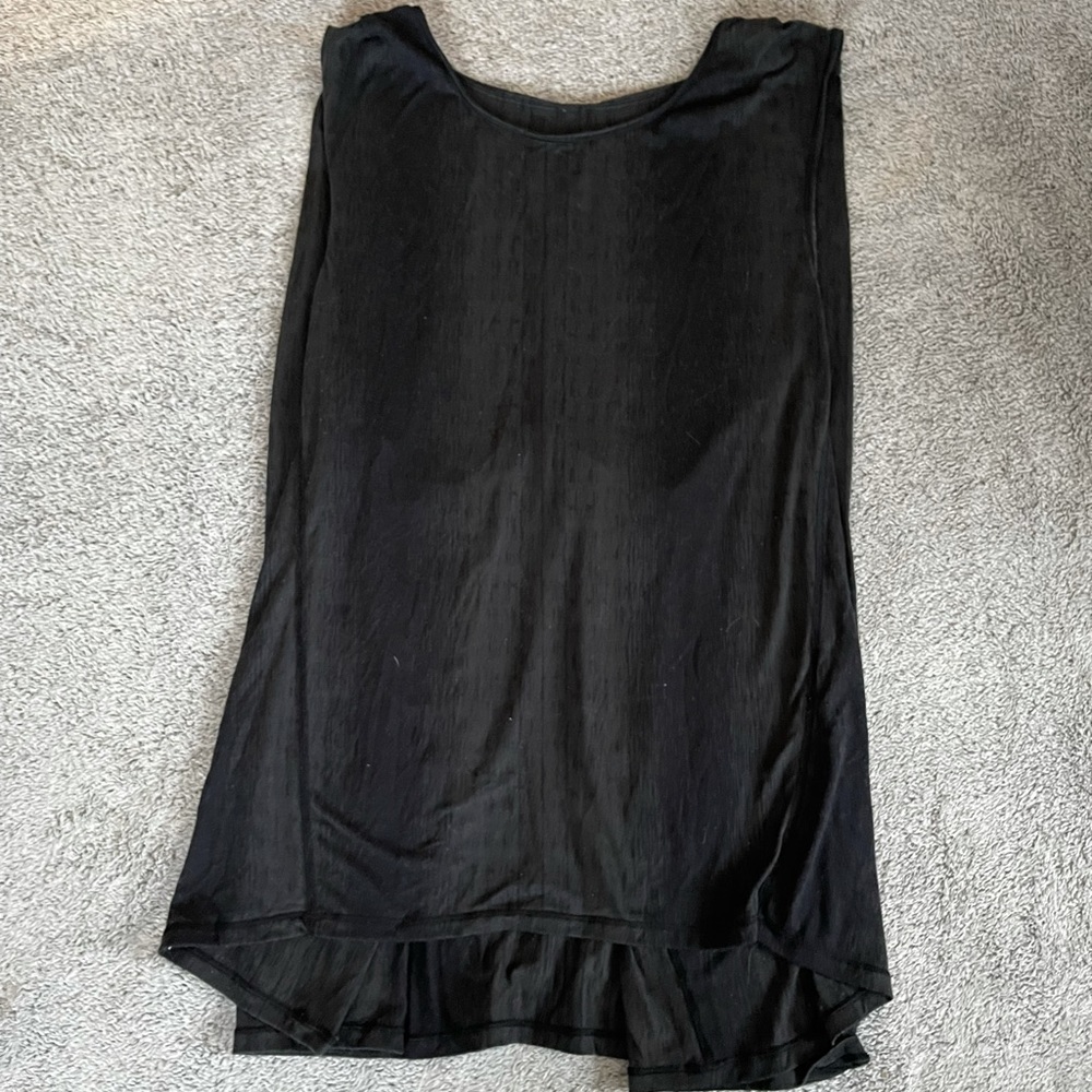 Lululemon Green and Black Burnout Muscle Tank